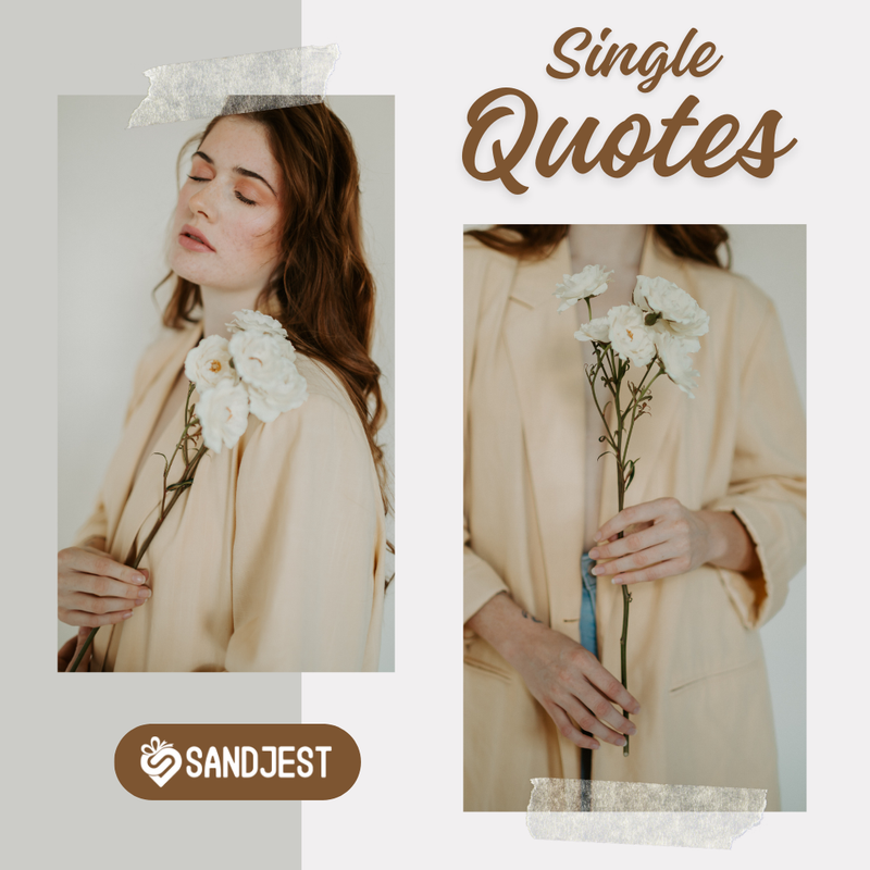 Discover inspiring single quotes that celebrate independence of life.