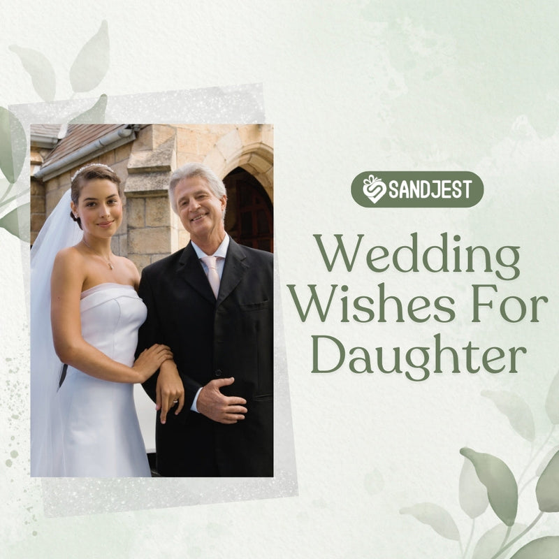 Celebrate your daughter's wedding day with these wedding wishes for daughter in this article with a simple design.