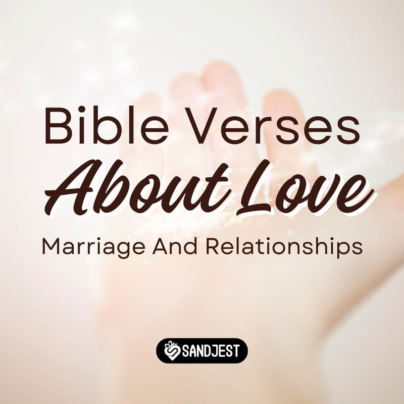 An illustration with a quote from the bible about God's love
