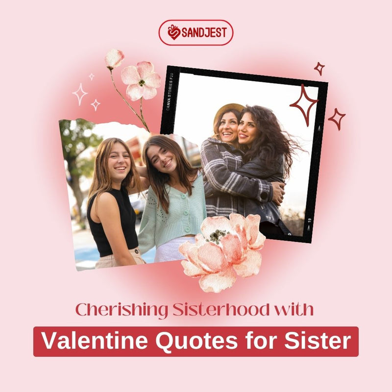 Heartfelt 'Cherishing Sisterhood with Valentine Quotes for Sister' article banner.