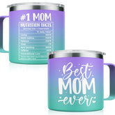SANDJEST Mom Mug with Handle 14oz Tumbler Mom Gifts