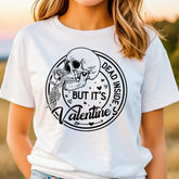 Sandjest Funny Valentine Shirt Skull Lover T-Shirt for Couple Husband Wife Girlfriend Boyfriend