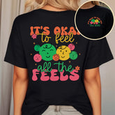 Sandjest Teacher T-Shirt It¡¯s Okay to Feel All the Feels Gift for Teachers Professors