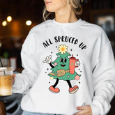 Sandjest Christmas Tree Sweatshirt, Boojee Christmas Shirt, Holiday Gifts For Women, Funny Xmas Shirt, All Spruced Up Shirt, Christmas Tree Shirt
