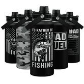 Fishing Water Bottle - 32oz Stainless Steel Insulated Bottles with lid - Deer Fishing Gifts for Fisherman Papa Dad Husband - Gift for Christmas Birthday Fathers Day