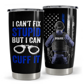 Police Tumbler 20oz Stainless Steel Insulated Cup