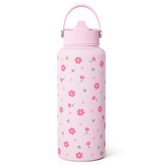 Floral Water Bottle 32oz Stainless Steel with Lid, Insulated Bottles for Women Girls, Gifts Ideas for Birthday Christmas