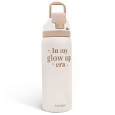 Inspiration Insulated Stainless Steel Water Bottle with Straw for Sports and Travel, In My Glow Up Era, 32oz Gifts for Women Girls Friends Teens Birthday Christmas