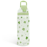 Shamrock Insulated Stainless Steel Water Bottle with Straw for Sports and Travel, 32oz, Gifts for Irish Women Girls Friends Teens Birthday Christmas St Patricks Day