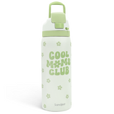 Mom Insulated Stainless Steel Water Bottle with Straw for Sports and Travel, Cool Moms Club, 32oz, Gifts for Women Mother's Day Birthday Christmas