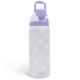 Daisy Insulated Stainless Steel Water Bottle with Straw for Sports and Travel, 32oz Gifts for Women Girls Friends Teens Birthday Christmas (Purple)