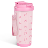 CaféMate 18oz Coffee Tumbler | Coquette Bows