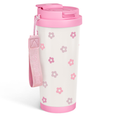 CaféMate 18oz Coffee Tumbler | Pink Flowers