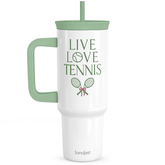 BloomSip 40oz Leak-proof Tumbler | Tennis Lovers