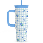 BloomSip 40oz Leak-proof Tumbler | Blueberries