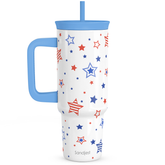 BloomSip 40oz Leak-proof Tumbler | Patriotic Stars