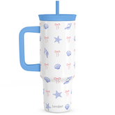 BloomSip 40oz Leak-proof Tumbler | Coastal Bows