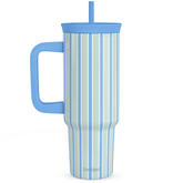 BloomSip 40oz Leak-proof Tumbler | Stripe Pattern
