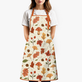 Fall Apron for Women with Pocket Chef Aprons for Cooking Baking Grilling Gardening BBQ Thanksgiving Gift for Women