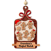 Personalized Grandma Ornament - Custom 3 Layered Wooden Ornament, Grandkids Keepsake, Christmas Gifts for Grandmother Nana Gigi Mimi, Grandma's Perfect Batch