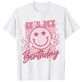 It's My Birthday Shirt Groovy Birthday Women Teens Girls T-Shirt