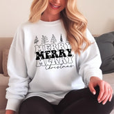 Sandjest Merry Christmas Crewneck Sweatshirt Xmas Gift for Friend Women Men Boy Girl