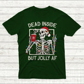 Personalized Christmas T-Shirt With Skeleton Motifs