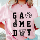 Sandjest Basketball T-Shirt Game Day Gift for Women Girl Friend Men Boy