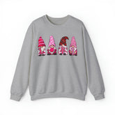 Sandjest Valentine Gnome Crewneck Sweatshirt Gift for Couple Husband Wife Boyfriend Girlfriend