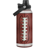 SANDJEST Football Water Bottle 32oz Stainless Steel Insulated Bottles for Men Boys Sports Lovers Fan Players Coach - Softball Gifts for Birthday Christmas