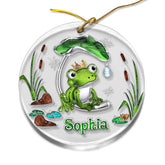 Personalized Acrylic Frog Ornament Jewelry Style