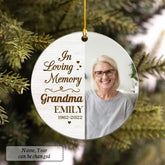 Personalized Acrylic Memorial Grandma Ornament Christmas Gift