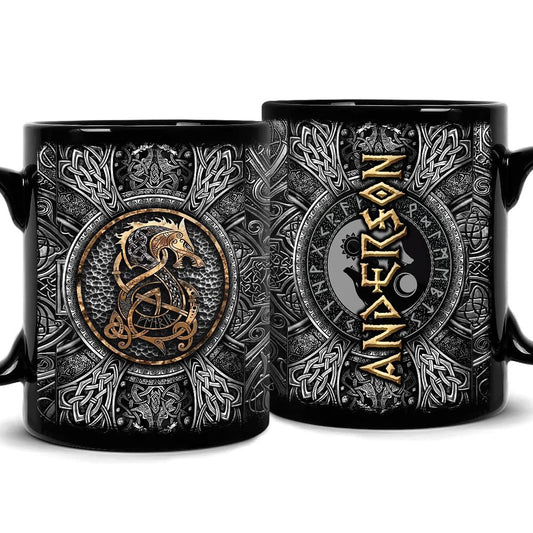 Personalized Dragon Viking Mug