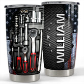 Personalized Mechanics Tumbler Mechanic Dad Tool Box For Daddy Father