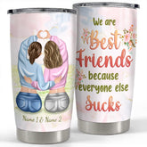 Personalized Tumbler For Best Friend Funny Gifts Soulmate Friendship