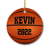 Personalized Ceramic Basketball Ornament Christmas Gift