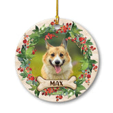 Personalized Ceramic Ornament Dog Custom Dog Photo Keepsake