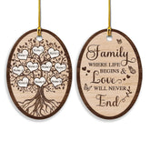 Personalized Ceramic Ornament Family Ornament Christmas