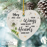 Personalized Ceramic Ornament Memorial Grandma Heart Shape