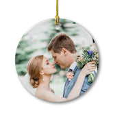 Personalized First Christmas Married Ornament Custom Photo