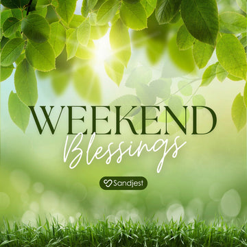 Begin your weekend in stillness and spiritual reflection with this peaceful weekend blessings image.
