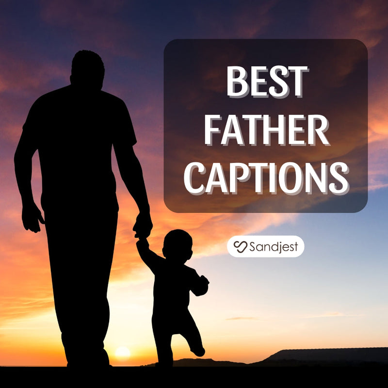 No words needed, just one of many best father captions caught in real time