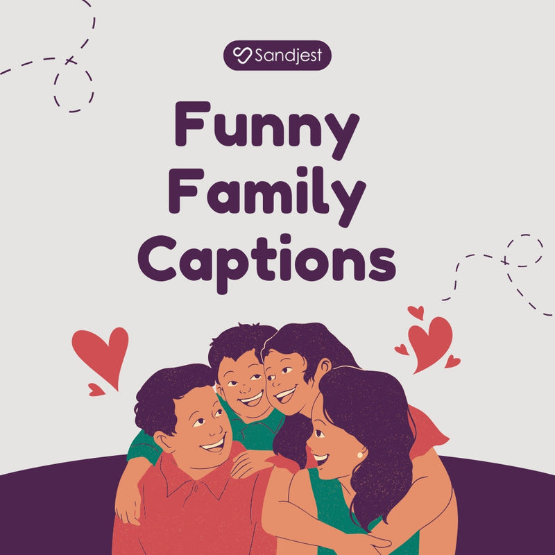 Everyday chaos makes the best funny family captions.