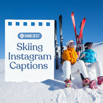 Capture the cuteness of snowy moments with skiing instagram caption for your posts.