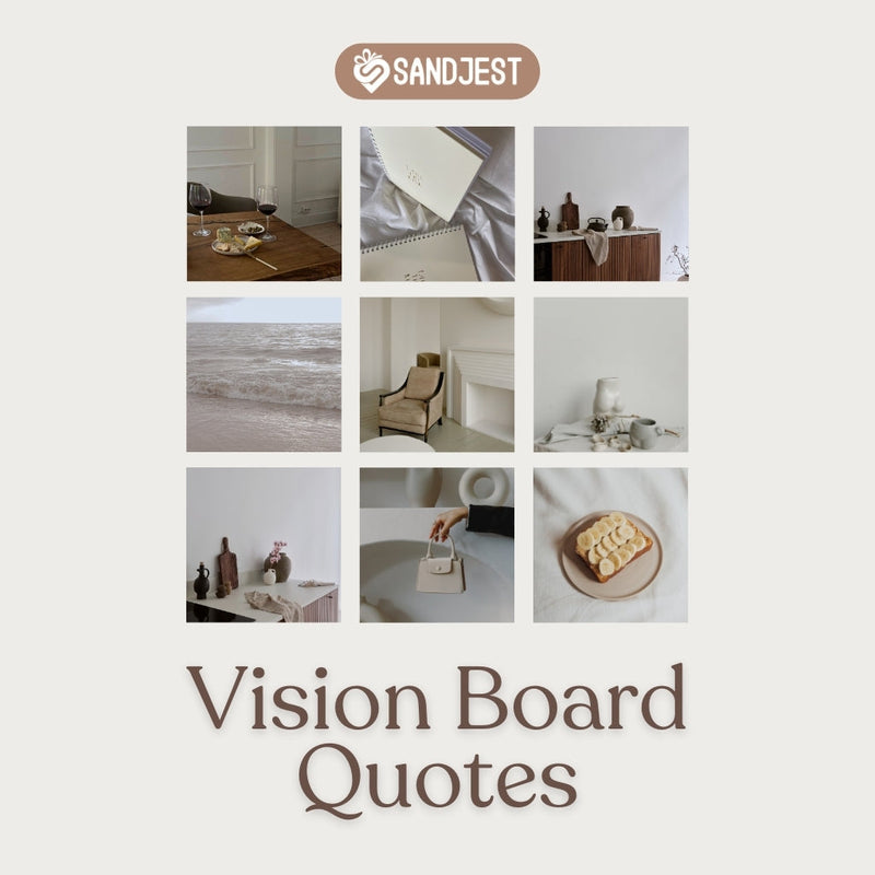 Fuel your wealth journey with inspiring vision board quotes on your vision board.