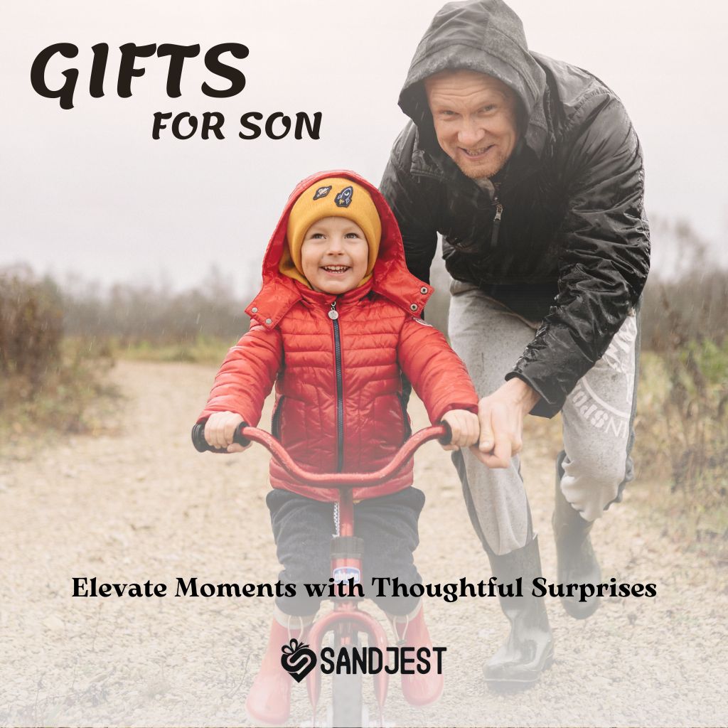 A heartwarming image showcasing a curated collection of Gifts for Son, perfectly capturing the essence of meaningful gift-giving