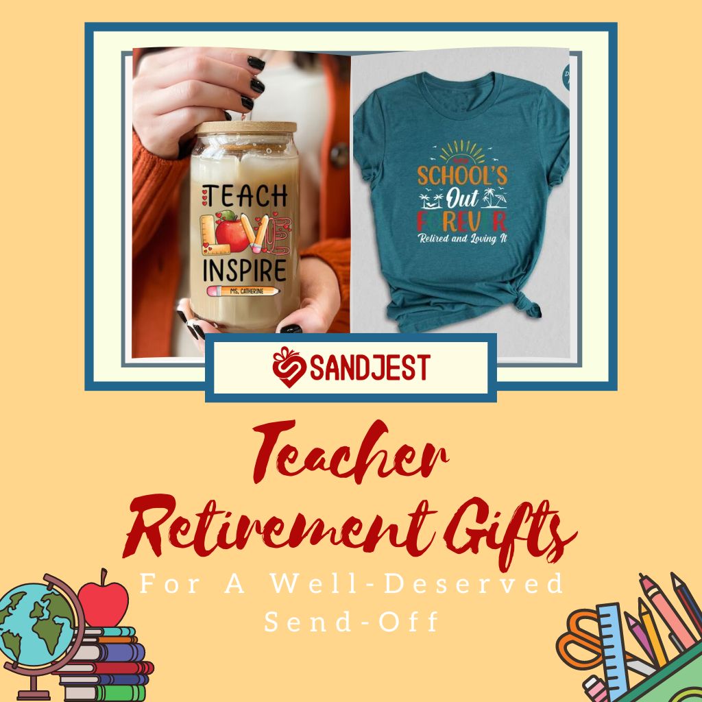 Collection of 39+ thoughtful teacher retirement gifts, showcasing a variety of creative and heartfelt items ideal for celebrating educators.