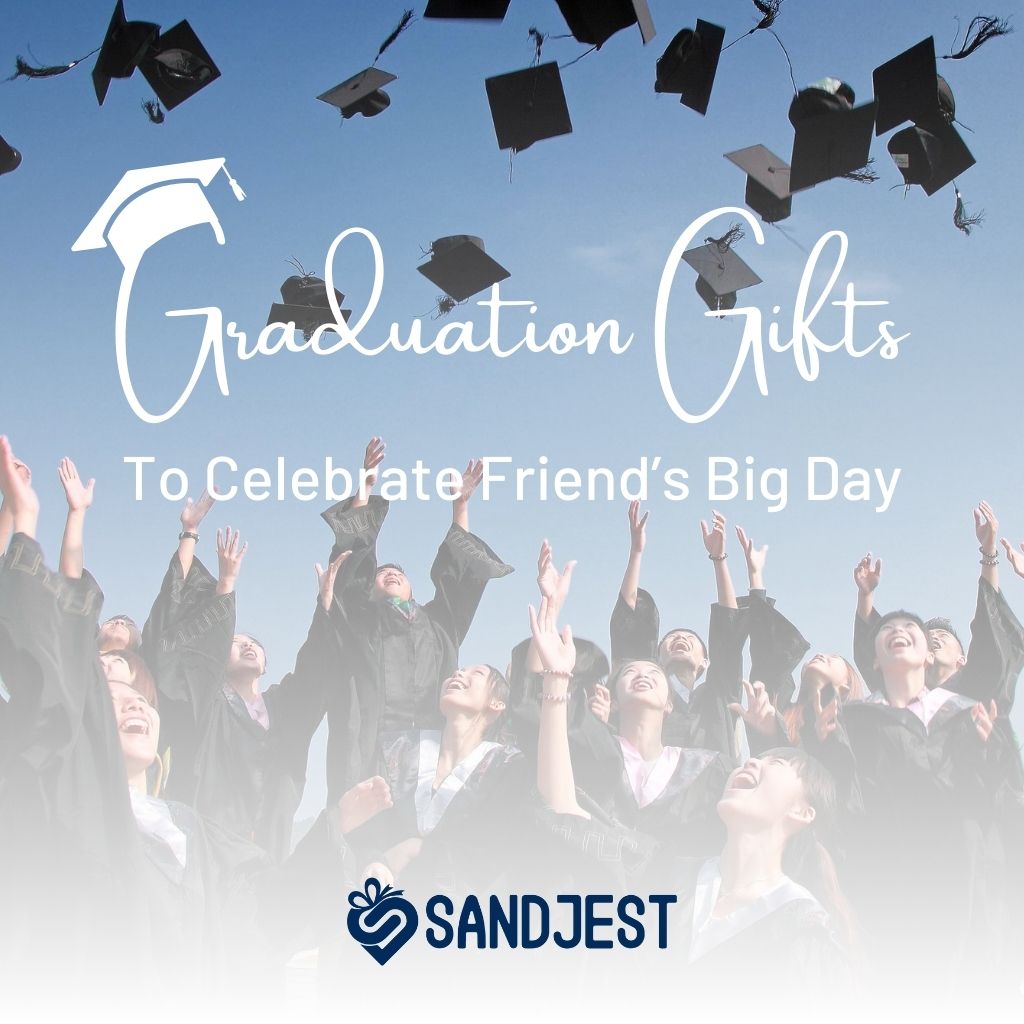 An assortment of thoughtful graduation gifts for friends to commemorate their special day. 