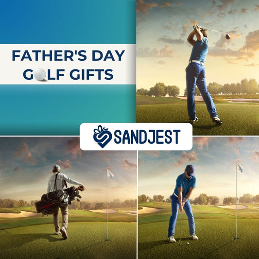 Captivating image showcasing an array of exquisite Father's Day golf gifts, highlighting 40 handpicked items perfect for the golf aficionado in your life
