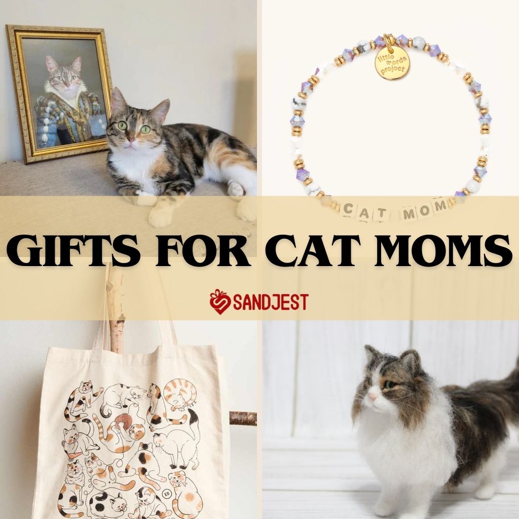 This customized cat-themed makes the perfect gift for cat moms, adding a personal touch to their daily life.